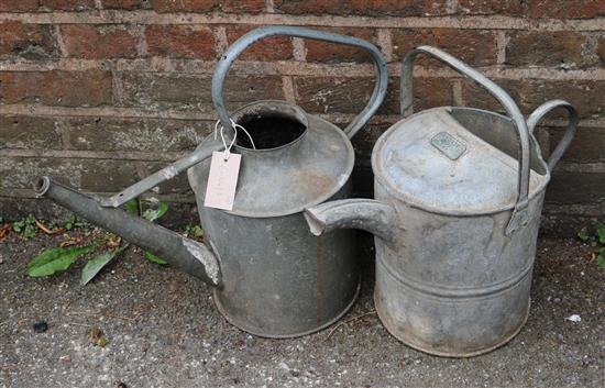 2 watering cans